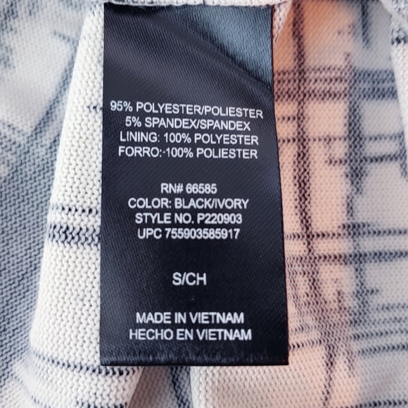 Perceptions WMS Black white Dress - Picture 6 of 8